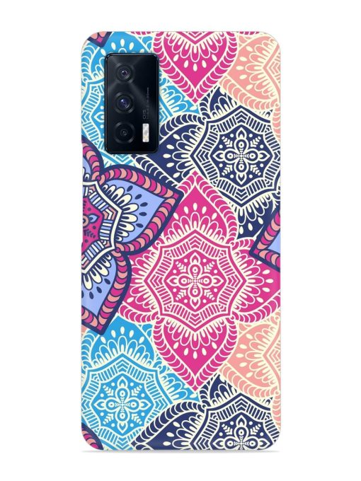 Ethnic Floral Seamless Snap Case for Iqoo 7 (5G) Zapvi