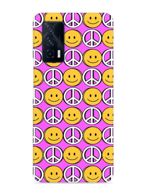 Smiley Face Peace Snap Case for Iqoo 7 (5G)