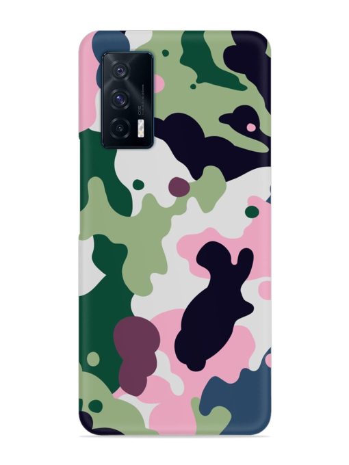 Seamless Funky Camouflage Snap Case for Iqoo 7 (5G) Zapvi