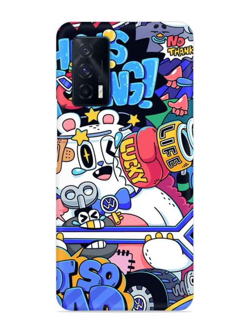 Universal Doodle Snap Case for Iqoo 7 (5G) Zapvi