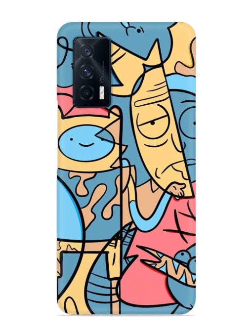 Silly Face Doodle Snap Case for Iqoo 7 (5G)