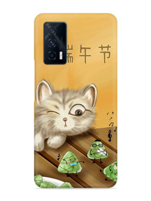 Cat Scorpion Dancing Snap Case for Iqoo 7 (5G) Zapvi