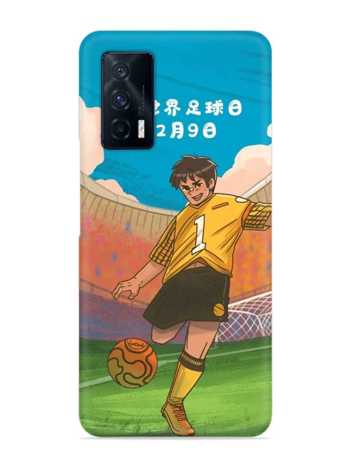 Soccer Kick Snap Case for Iqoo 7 (5G) Zapvi