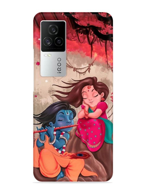 Radhe Krishna Water Art Snap Case for Iqoo 7 Legend (5G) Zapvi