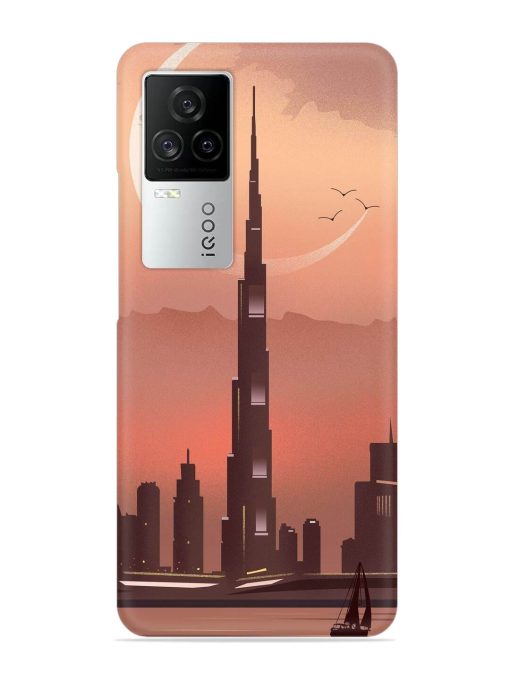 Landmark Burj Khalifa Snap Case for Iqoo 7 Legend (5G) Zapvi