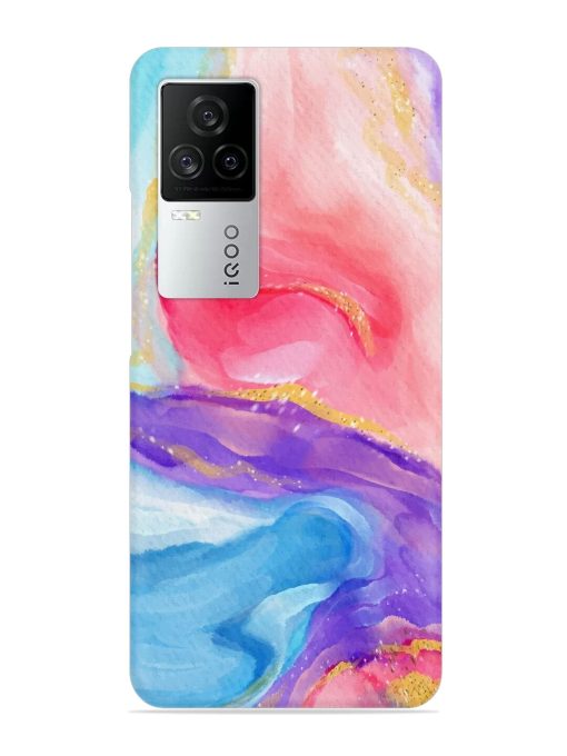 Watercolor Gradient Snap Case for Iqoo 7 Legend (5G) Zapvi