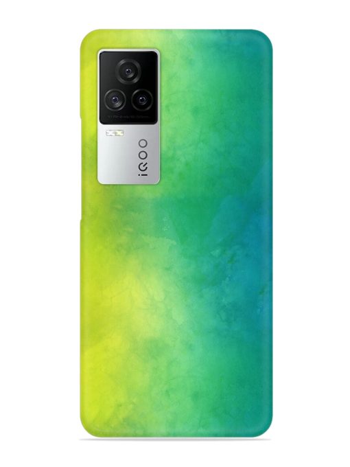 Yellow Green Gradient Snap Case for Iqoo 7 Legend (5G) Zapvi