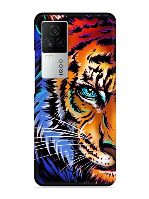 Colorful Lion Art Snap Case for Iqoo 7 Legend (5G) Zapvi