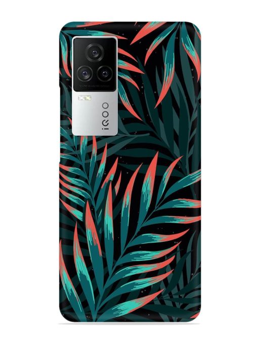 Green Leaf Art Snap Case for Iqoo 7 Legend (5G) Zapvi