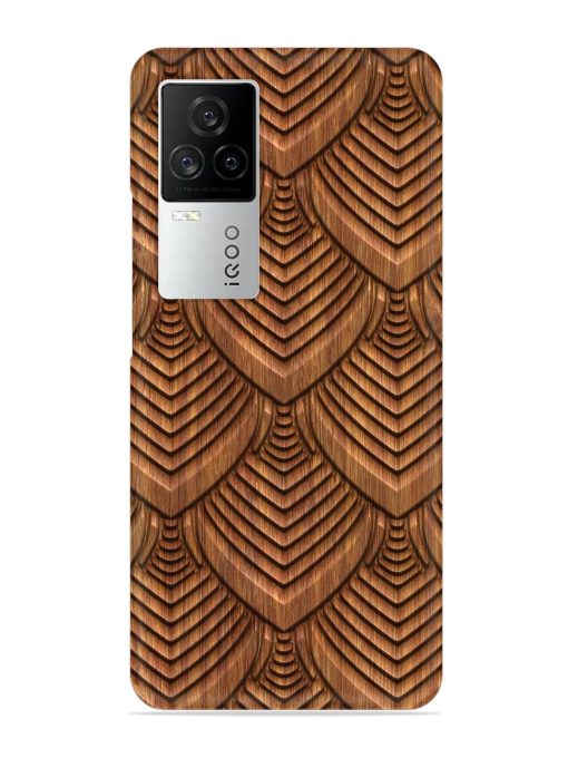 Carved Pattern On Snap Case for Iqoo 7 Legend (5G) Zapvi