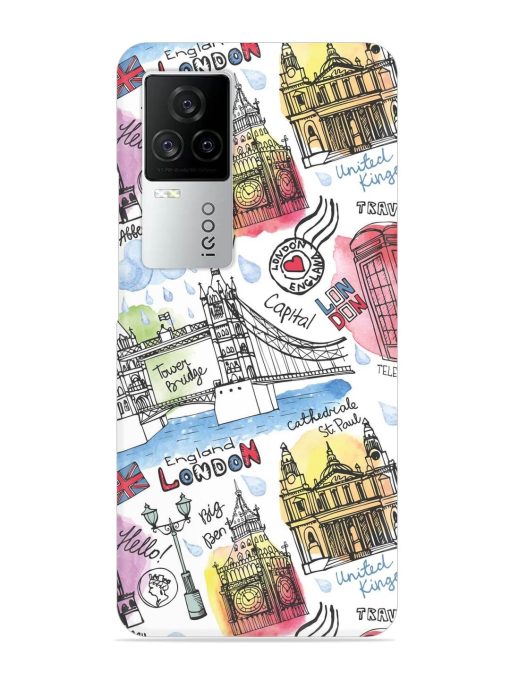 Vector London Landmark Snap Case for Iqoo 7 Legend (5G) Zapvi