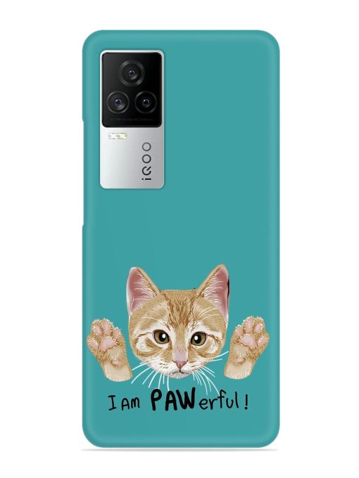 Typography Slogan Cat Snap Case for Iqoo 7 Legend (5G)