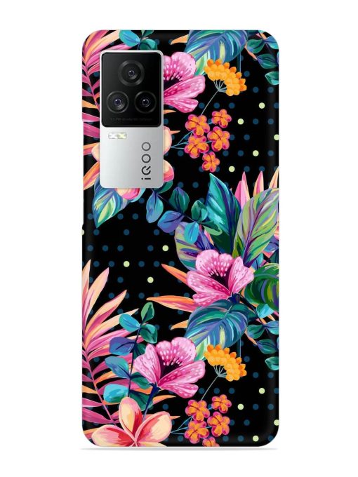 Seamless Floral Pattern Snap Case for Iqoo 7 Legend (5G) Zapvi