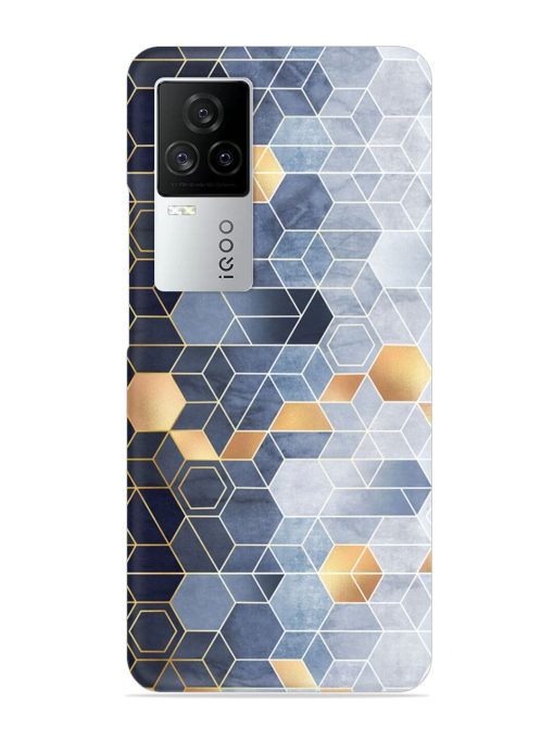 Geometric Abstraction Hexagons Snap Case for Iqoo 7 Legend (5G) Zapvi