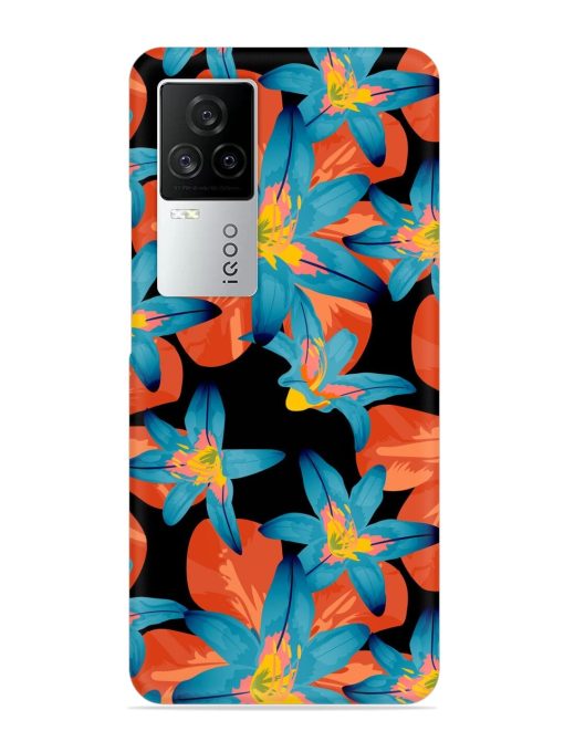 Philippine Flowers Seamless Snap Case for Iqoo 7 Legend (5G)