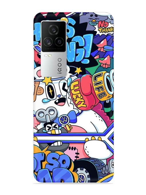 Universal Doodle Snap Case for Iqoo 7 Legend (5G) Zapvi