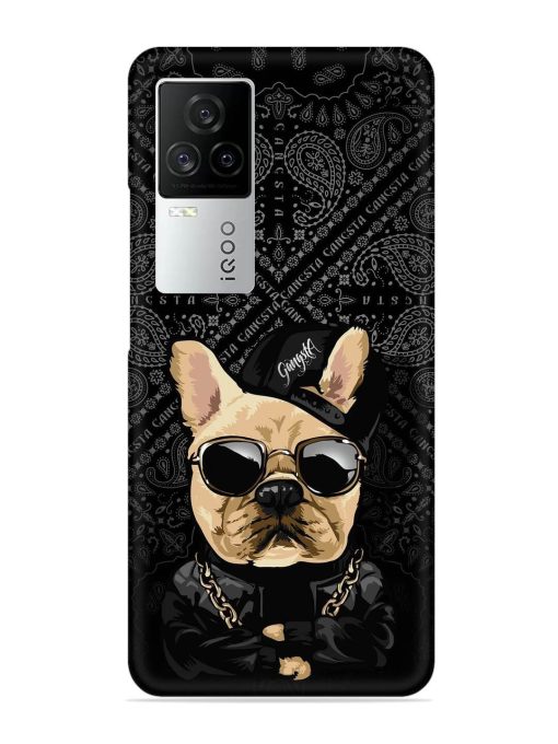 Gangsta Cool Sunglasses Dog Snap Case for Iqoo 7 Legend (5G) Zapvi