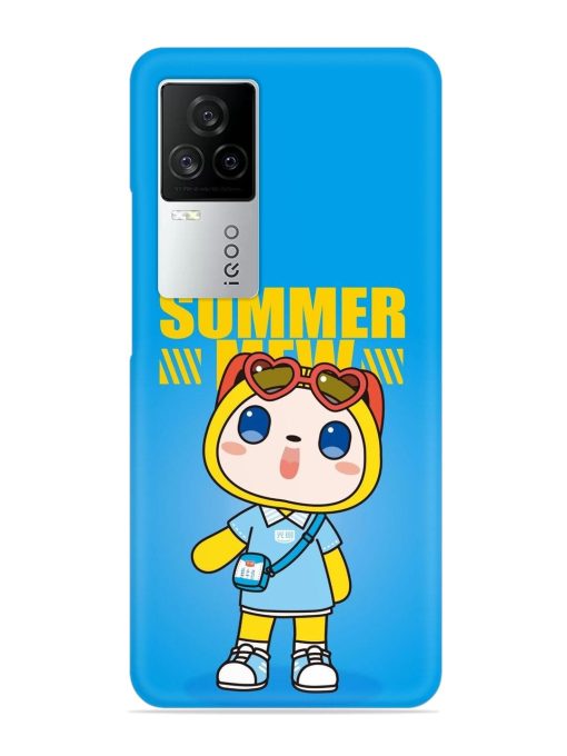 Summer Mew Cartoon Snap Case for Iqoo 7 Legend (5G)