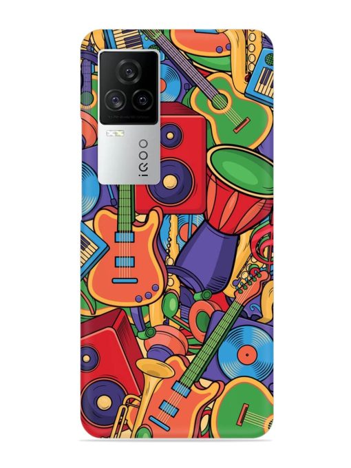 Colorful Music Art Snap Case for Iqoo 7 Legend (5G) Zapvi