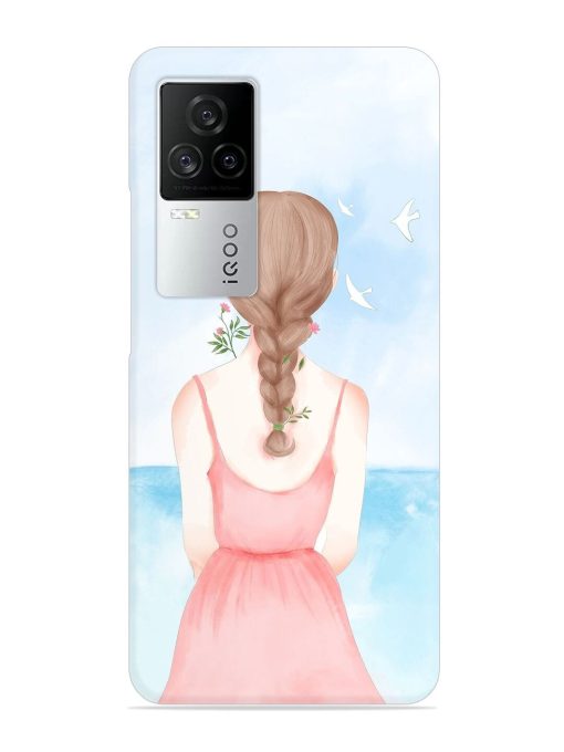 Watercolor Girl Vector Snap Case for Iqoo 7 Legend (5G) Zapvi