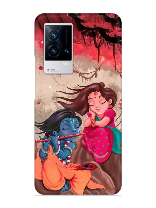 Radhe Krishna Water Art Snap Case for Iqoo 8 Zapvi