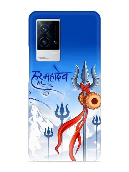 Har Har Mahadev Trishul Snap Case for Iqoo 8 Zapvi