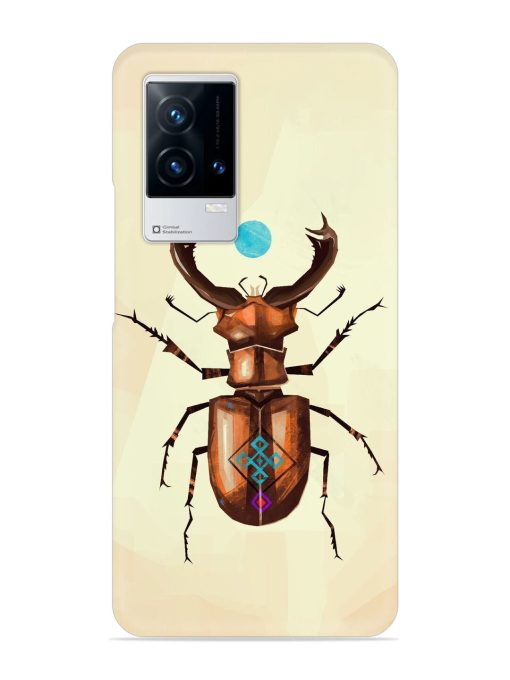 Stag Beetle Vector Snap Case for Iqoo 8 Zapvi