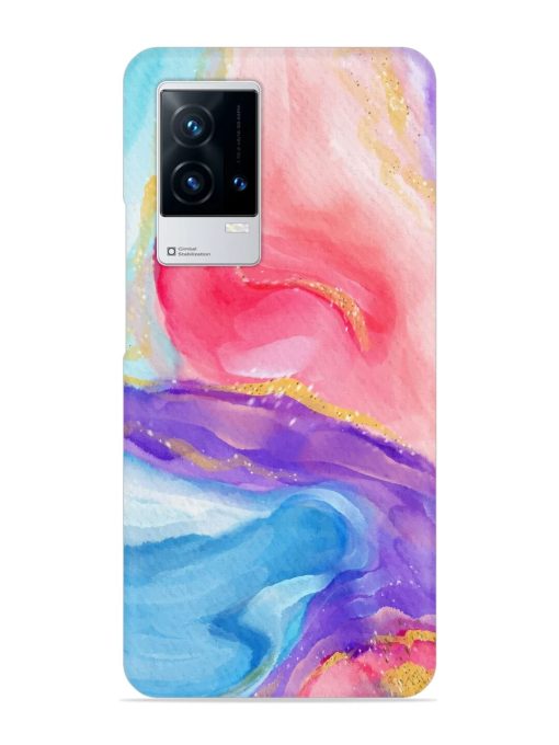 Watercolor Gradient Snap Case for Iqoo 8 Zapvi