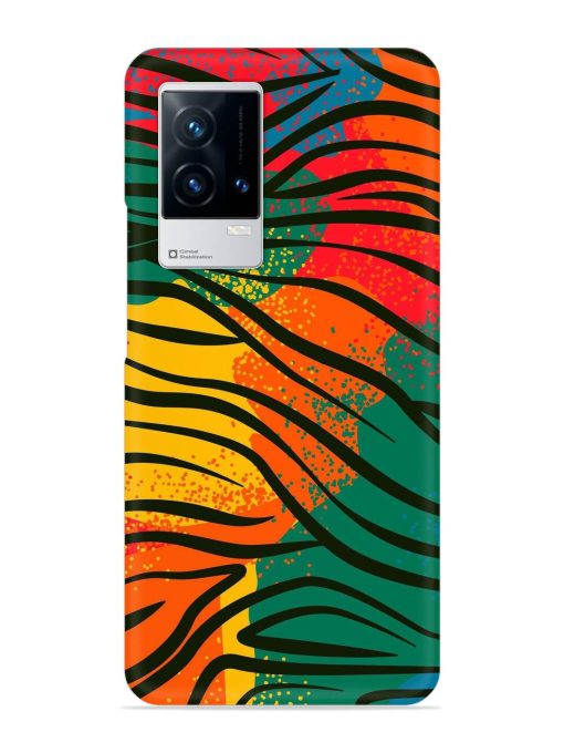 Bright Colorful Snap Case for Iqoo 8 Zapvi