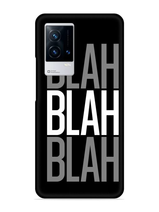 Blah Blah Blah Wallpaper Snap Case for Iqoo 8 Zapvi