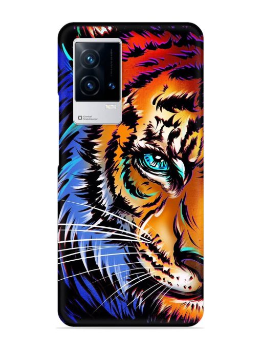 Colorful Lion Art Snap Case for Iqoo 8 Zapvi