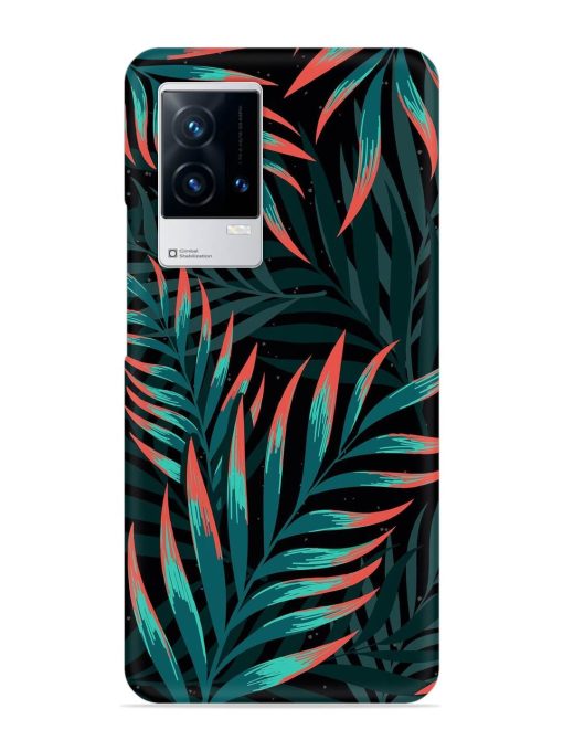 Green Leaf Art Snap Case for Iqoo 8 Zapvi