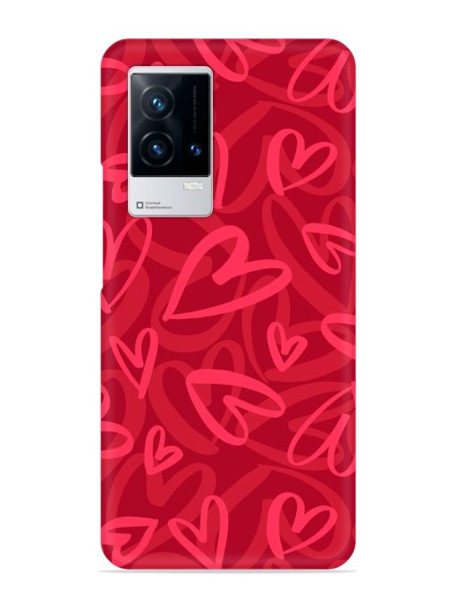 Seamless Romantic Pattern Snap Case for Iqoo 8 Zapvi