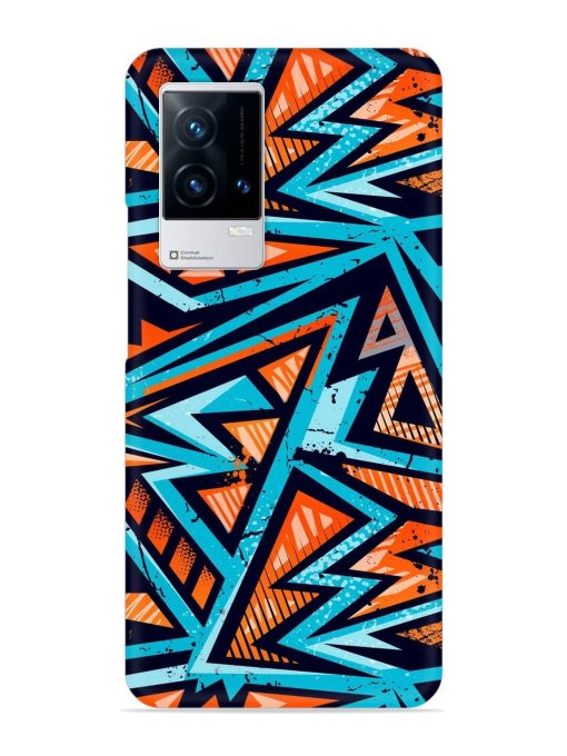 Abstract Seamless Grunge Snap Case for Iqoo 8 Zapvi