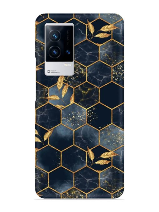 Marble Hexagon Seamless Snap Case for Iqoo 8 Zapvi