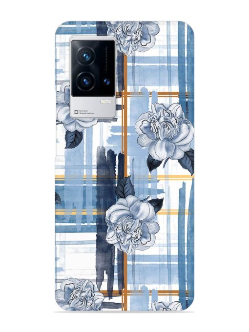 Watercolor Pattern Rose Snap Case for Iqoo 8 Zapvi