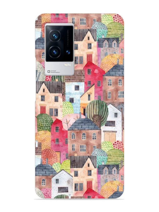 Abstract Seamless Pattern Snap Case for Iqoo 8 Zapvi