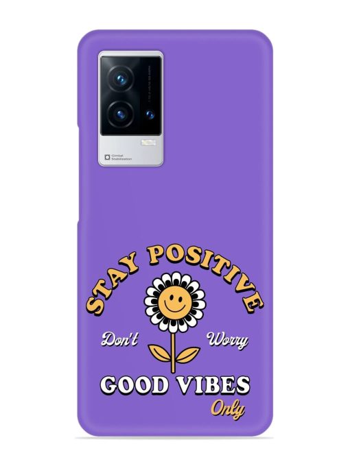 Retro Positive Flower Snap Case for Iqoo 8 Zapvi