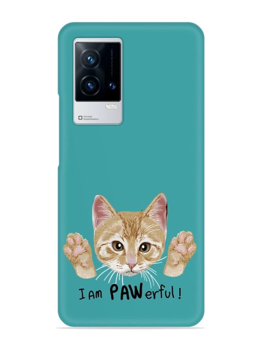 Typography Slogan Cat Snap Case for Iqoo 8 Zapvi