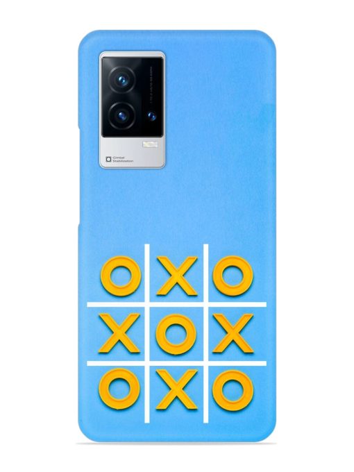 Yellow Plastic Crosses Snap Case for Iqoo 8 Zapvi