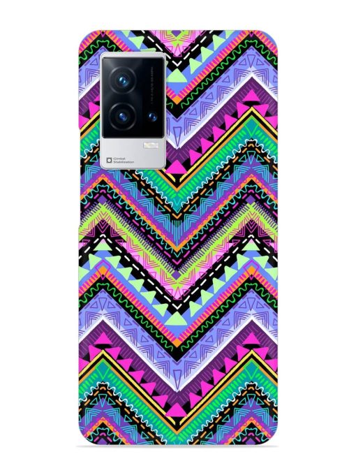 Tribal Aztec Print Snap Case for Iqoo 8 Zapvi