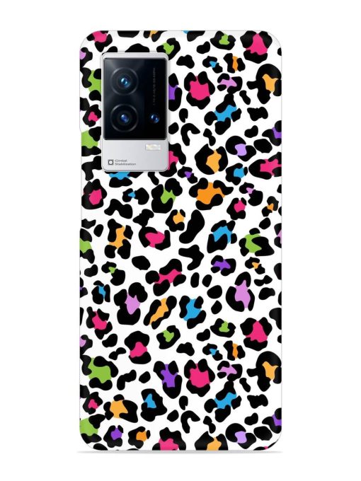 Seamless Leopard Pattern Snap Case for Iqoo 8 Zapvi