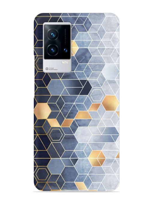 Geometric Abstraction Hexagons Snap Case for Iqoo 8 Zapvi