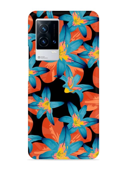 Philippine Flowers Seamless Snap Case for Iqoo 8 Zapvi