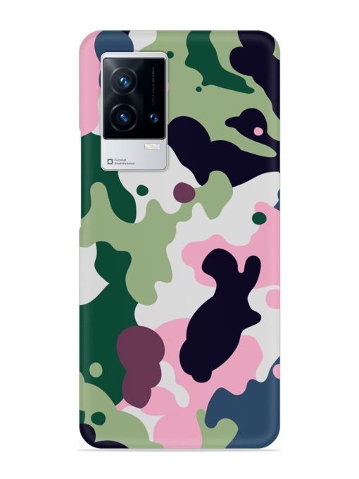 Seamless Funky Camouflage Snap Case for Iqoo 8 Zapvi