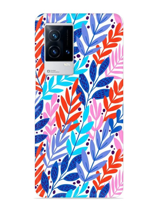 Bright Floral Tropical Snap Case for Iqoo 8 Zapvi