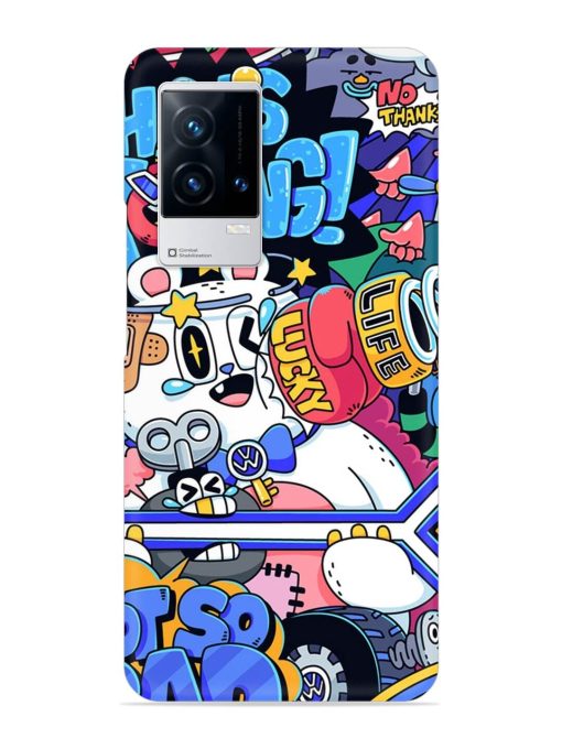 Universal Doodle Snap Case for Iqoo 8 Zapvi