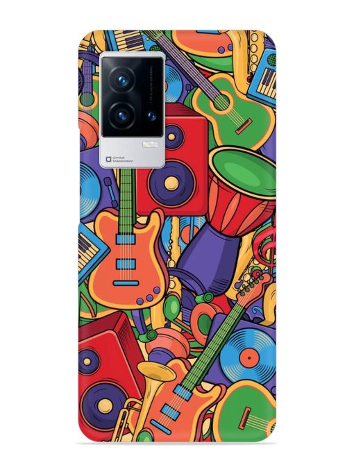 Colorful Music Art Snap Case for Iqoo 8 Zapvi