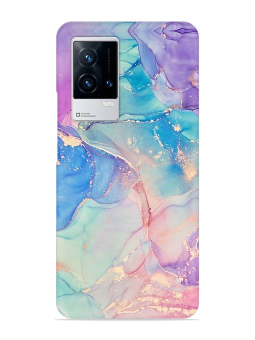 Alcohol Ink Colors Snap Case for Iqoo 9 (5G) Zapvi