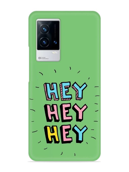 Hey Vector Cartoon Snap Case for Iqoo 9 (5G) Zapvi